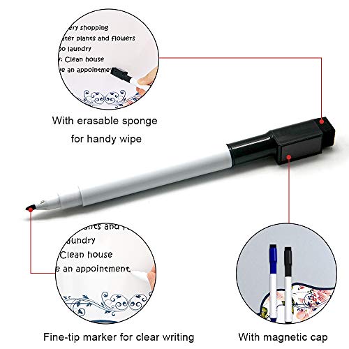 Sunnyac Dry Erase Whiteboard Sheet for Refrigerator, 16”x10