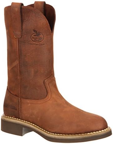 GB00003 Georgia Women's Carbo-Tec Pull-On Work Boots - Chestnut - 9.5 - M