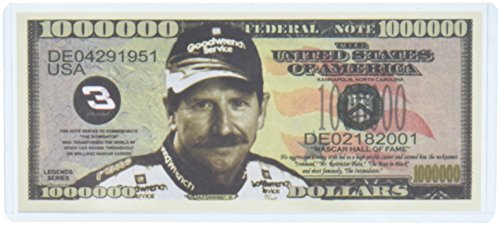 Dale Earnhardt Million Dollar Novelty Bill Collectible