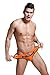 ONEFIT Men's Bulge Pouch G-String Micro Bikini Jockstrap Underwear Orange M
