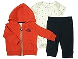 Carter's Baby Boys' 3 Piece Striped Hoodie Set (Baby) - Navy