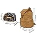 CADeN Canvas Vintage Camera Bag Backpack, Photography Lightweight Daypack Waterproof Anti-Theft 1 Camera 3 Lens Rucksack DSLR SLR Case Compatible for Nikon Canon Sony Men Women Kakhi
