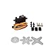 RCAWD 17g RC Servo for 1:18 Wltoys RC Car A959 A969 K929 and Compatible RC Airplane RC Boat EDF Hsp 1set(Mixed Color)