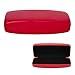 Glasses Case Hard Shell | Medium Size | Protective Eyeglasses And Sunglasses Case For Men, Women, and Kids | Red And Black