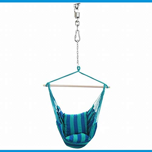Hammock Chair Ultimate Hanging Kit, Heavy Duty Hammock Spring,Swivel Hook,and Ceiling Mount Set for Punching Bag Hammock Swing Chair Indoor Outdoor - Stainless Steel