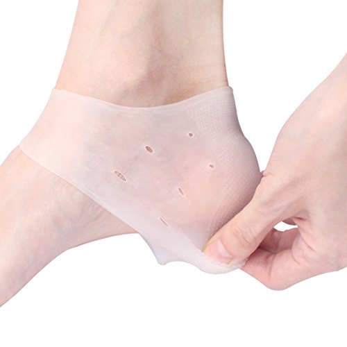 Silicone Cracked Heel Protectors Sleeve - Moisturizing Gel Feet Heel Spur Pads Socks for Relief Heel Pain & Pl