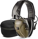 awesafe Electronic Shooting Earmuff, Noise Reduction Sound Amplification Electronic Safety Ear Muffs with Storage Case