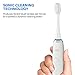Sterline Sonic Electric Rechargeable Toothbrush with UV Sanitizer and 12 Replacement Heads, 4 Brushing Modes, Elite Toothbrush with Smart Clean Technology, White