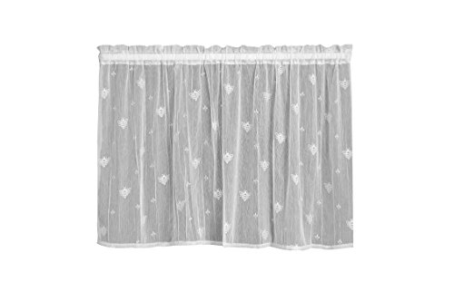 Heritage Lace Bee Tier, 45 by 30-Inch, White