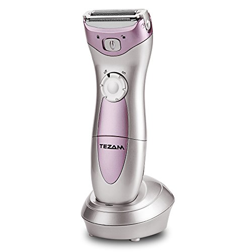 Tezam Rechargeable Hair Removal Dry&Wet Shaver Trimmer Groomer Razor for Face Leg Armpit Arm Bikini Line