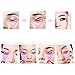 Pixnor Women's Ladies Eyeliner Template Stencil Shaper Makeup Tool for Beginners (Pink)
