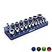Olsa Tools Magnetic Socket Holder | 1/2-inch Drive | Metric | Blue | Holds 19 Sockets | Premium Quality Tools Organizer primary