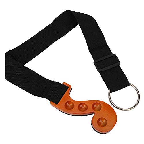 Keenso Cello Stopper Pin Holder, Cello Anti Slip Strap Wooden Cello Spike Floor Protector, Solid Maple Anchor Rest for Cello Anti-Slip Musical Instrument Accessories