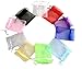 A&S Creavention® Organza Mixed Colors Jewelry Pouch Bags Display Bags 10 Colors 100pcs (3x4 Inches)