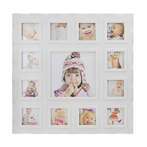 Picture Frames,Baby Keepsake Baby First Year Multi Photo Frame Toddlers Photo Moments Display