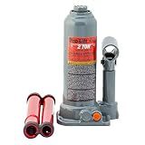 Pro-Lift B-002D Grey Hydraulic Bottle Jack - 2 Ton Capacity