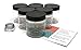 Clear 4 oz Plastic Jars with Black Lids (6 pk) with Balm Jar - PET Round Refillable Containers