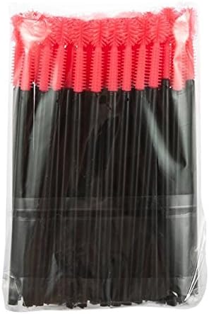 MELADY Silicone Disposable Eyelash Brushes Mascara Wands Applicator Makeup Kits (Pack of 100pcs, Ball-shaped)