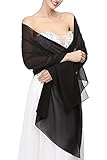 SZMX Women's Soft Chiffon Bridal Shawls Scarves Wraps for Evening Dresses