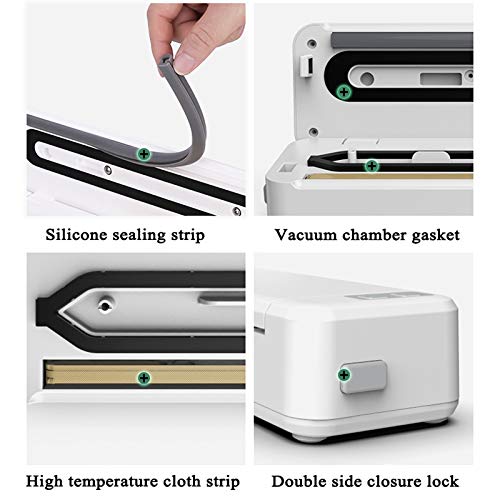 Automatische Vakuumierer, bewegliche Nahrungsmittel Sealer Air-Dichtungs-Maschine für Lebensmittel Savers, LED… – Bild 4