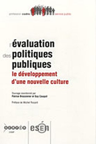 L' évaluation des politiques publiques