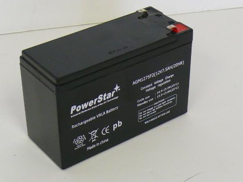 PowerStar-UPGRADE 9AH Battery For 12V 8Ah Security Alarm Battery 7Ah GS Portalac PE12V7