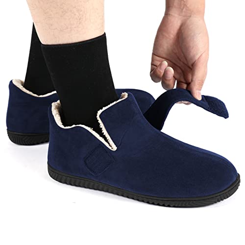 size 11 wide men's slippers
