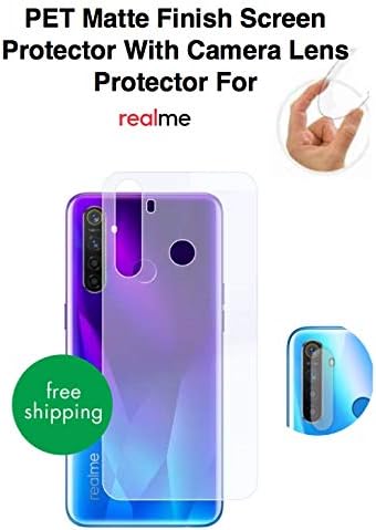 Gear Guard PET Matte Finish Back Protector With Camera lens Protector For Realme 5 Pro (Back)