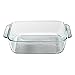 Pyrex Basics 8 Inch Square Glass Baking Dish (8in x 8in x 2.5in)