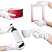 Selizo 8 Pairs White Cotton Gloves for Cosmetic Moisturizing Dry Hands Coin Jewelry Inspection Hand Spa – Medium Size (8 Pairs)