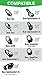 Bingle Cusions Quietcomfort 15 Ear Pads for Bose QC15 QC25 QC35 Ae2 Ae2i Ae2w Around Ear Headphones Earpads and Inner Foam Mats(1 Pair Black)thumb 3
