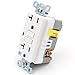Baomain GFCI Outlet Receptacle with Wall Plate 20Amp 120VAC 60Hz, Tamper-Resistant,Weather-Resistant, Ground Fault Circuit Interruptor, GFI UL&CUL Listed White 20 Amp. (1PCS)