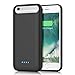 Battery Case for iPhone 6s/ 6/8/ 7/se, kilponen 6000mAh Portable Rechargeable Charging Case Extended Battery Pack for iPhone 8/7/6s/6/se (4.7 inch) Protective Backup Charger Case-Black