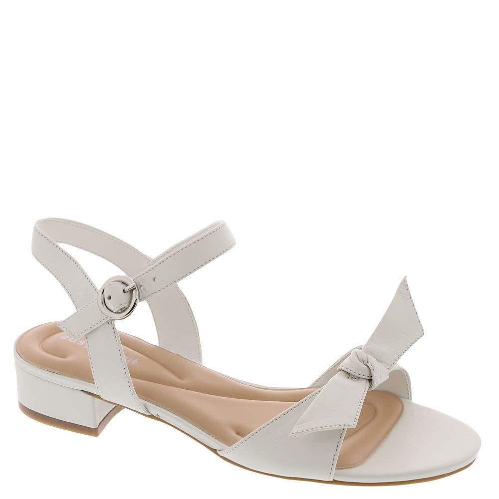 Easy Spirit Women’s GINOVA Sandal, White 140, 7.5 Wide