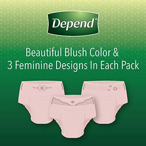 3 Depend+Incontinence+Underwear+Absorbency+Packaging