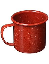 GSI Outdoors Rojo graniteware Taza, 12 onzas