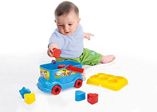 Disney Baby Sortierbus mit Baby Mickey - Steckspiel zur Förderung der Motorik & Koordination für Kinder ab 10 Monaten, 14395