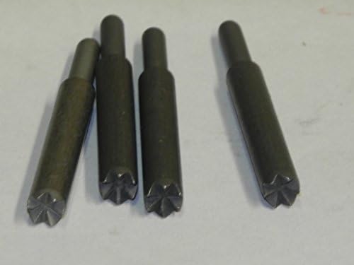 (100 Pack) CCM Die Multi Point Stripping Pin 6MM Dia 50MM Tall x 4MM Base S-23