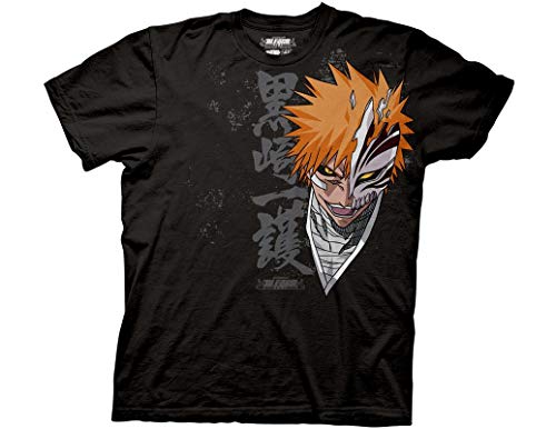 Ripple Junction Bleach Ichigo Closeup Adult T-Shirt Medium Black