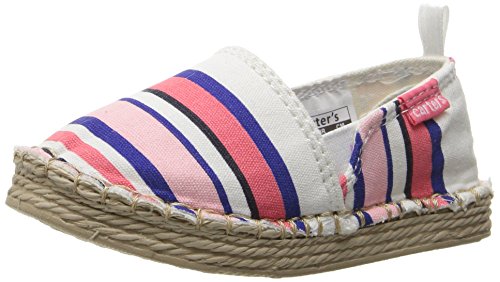 carter's Astrid Girl's Espadrille Slip-On, Multi/Print, 5 M US Toddler