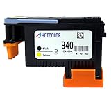 HOTCOLOR 1PK for HP 940 Black/Yellow Printhead Remanufactured C4900A Premium Long-life New Chip for HP Officejet Pro 8000 8500 8500A 8500A Plus 8500A Premium