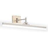 YHTlaeh Modern LED Vanity Light,23.6‘’ Adjustable & Rotatable Bathroom Light Fixture Above Mirror, Wall Sconce, Nickel