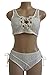 Almaree Woman's Lace up Front Tie Side Bottom 2PCS Bikini Set Lace Swimwear