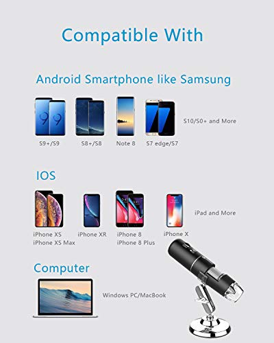 1 Microscope+Magnification+Inspection+Compatible+Smartphone
