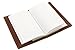 Thick Top Grain American Cowhide Leather Cover by DIY Indispensables for Included US Military Log Record Book 5-1/4 x 8 Inch NSN 7530-00-222-3521 Refillable Made in USA (Saddle Rustic)