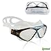 Ipow Seal Swim Mask Anti-Fog Watertight Large Clear Lens Waterproof Eyes Protection Adult Swimming Goggles With Quick-Fit Buckle Adjustable Strap For men and Women