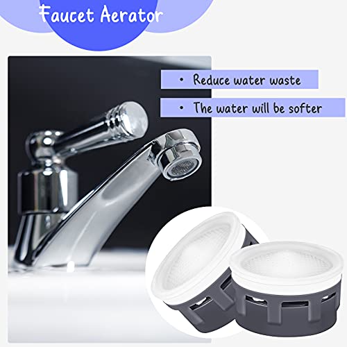 20 Sets Faucet Aerator with Gasket 2.2 GPM Flow Restrictor Insert