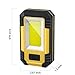Portable LED Work Light, Rechargeable Waterproof Flood Light, COB Light with Magnetic Base Hanging Hook, 30W 1200LM for Outdoor Camping Fishing Hiking Emergency Car Repairing Job Lighting
