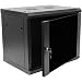 NavePoint 9U Deluxe IT Wallmount Cabinet Enclosure 19-Inch Server Network Rack with Locking Glass Door - Black primary