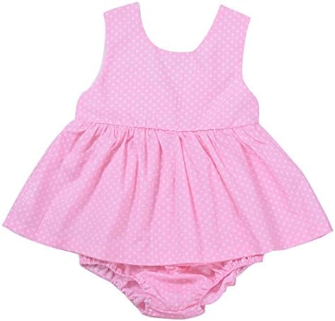 MetYoo Infant Toddler Baby Girls' Dress Pink Dot Clothes